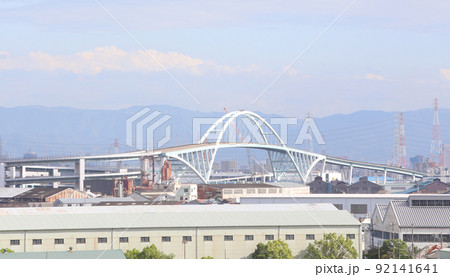 千歳橋 大正区 大阪市内風景 大正内港艀桟橋 倉庫 資材置き場 昭和山 トラス建築 大阪湾風景 千歳橋 大正区 大阪市内風景 大正内港艀桟橋 倉庫 資材置き場 昭和山 トラス建築 大阪湾風景 92141641