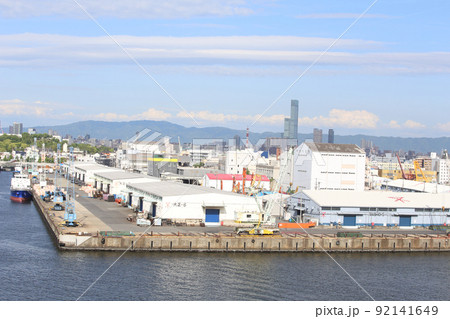 千歳橋 大正区 大阪市内風景 大正内港艀桟橋 倉庫 資材置き場 昭和山 トラス建築 大阪湾風景 千歳橋 大正区 大阪市内風景 大正内港艀桟橋 倉庫 資材置き場 昭和山 トラス建築 大阪湾風景 92141649