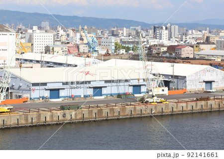 千歳橋 大正区 大阪市内風景 大正内港艀桟橋 倉庫 資材置き場 昭和山 トラス建築 大阪湾風景 千歳橋 大正区 大阪市内風景 大正内港艀桟橋 倉庫 資材置き場 昭和山 トラス建築 大阪湾風景 92141661