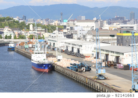 千歳橋 大正区 大阪市内風景 大正内港艀桟橋 倉庫 資材置き場 昭和山 トラス建築 大阪湾風景 千歳橋 大正区 大阪市内風景 大正内港艀桟橋 倉庫 資材置き場 昭和山 トラス建築 大阪湾風景 92141663