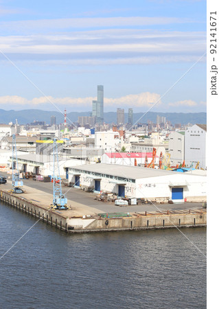 千歳橋 大正区 大阪市内風景 大正内港艀桟橋 倉庫 資材置き場 昭和山 トラス建築 大阪湾風景 千歳橋 大正区 大阪市内風景 大正内港艀桟橋 倉庫 資材置き場 昭和山 トラス建築 大阪湾風景 92141671