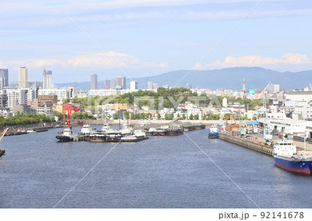 千歳橋 大正区 大阪市内風景 大正内港艀桟橋 倉庫 資材置き場 昭和山 トラス建築 大阪湾風景 千歳橋 大正区 大阪市内風景 大正内港艀桟橋 倉庫 資材置き場 昭和山 トラス建築 大阪湾風景 92141678