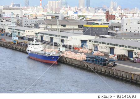 千歳橋 大正区 大阪市内風景 大正内港艀桟橋 倉庫 資材置き場 昭和山 トラス建築 大阪湾風景 千歳橋 大正区 大阪市内風景 大正内港艀桟橋 倉庫 資材置き場 昭和山 トラス建築 大阪湾風景 92141693