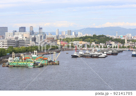 千歳橋 大正区 大阪市内風景 大正内港艀桟橋 倉庫 資材置き場 昭和山 トラス建築 大阪湾風景 千歳橋 大正区 大阪市内風景 大正内港艀桟橋 倉庫 資材置き場 昭和山 トラス建築 大阪湾風景 92141705