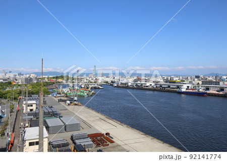 千歳橋 大正区 大阪市内風景 大正内港艀桟橋 倉庫 資材置き場 昭和山 トラス建築 大阪湾風景 千歳橋 大正区 大阪市内風景 大正内港艀桟橋 倉庫 資材置き場 昭和山 トラス建築 大阪湾風景 92141774