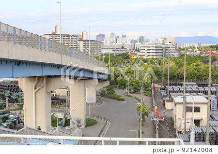 千歳橋 大正区 大阪市内風景 大正内港艀桟橋 倉庫 資材置き場 昭和山 トラス建築 大阪湾風景 千歳橋 大正区 大阪市内風景 大正内港艀桟橋 倉庫 資材置き場 昭和山 トラス建築 大阪湾風景 92142008