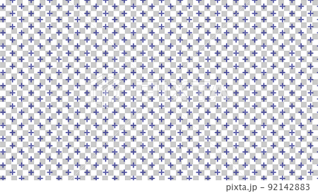 Cute blue 4-petal floral pattern 16: 9 blue flower pattern 92142883