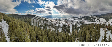 Mountains range panorama. Carpathians, Ukraine. Mountains range panorama. Carpathians, Ukraine. 92143379