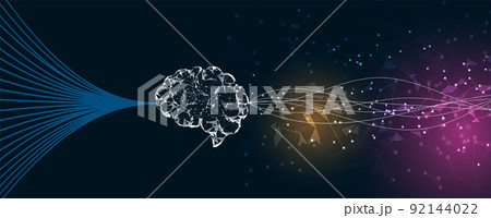 Conceptual technology illustration of artificial intelligence Conceptual technology illustration of artificial intelligence 92144022