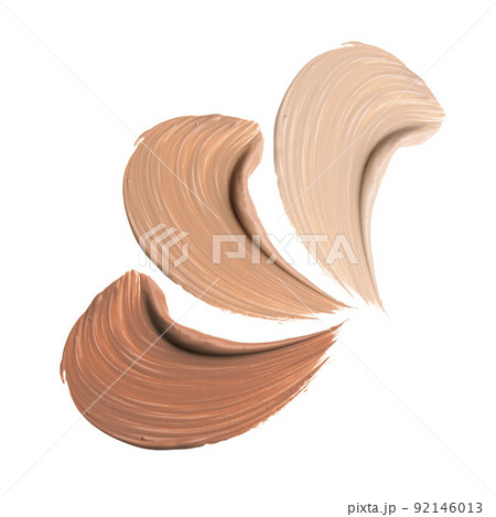 Shades Of Foundation On White Background. Shades Of Foundation On White Background. 92146013