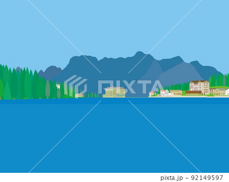 ミズリーナ湖 lago di misurina ドロミーティ dolomiti イタリア ミズリーナ湖 lago di misurina ドロミーティ dolomiti イタリア 92149597