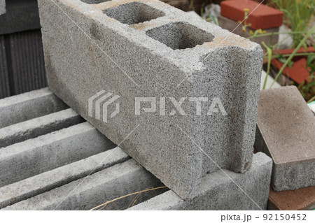 コンクリートブロック(クローズアップ) コンクリートブロック(クローズアップ) 92150452