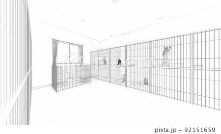 動物病院 ペットホテル 犬・猫・豚 人無 イラスト 動物病院 ペットホテル 犬・猫・豚 人無 イラスト 92151659