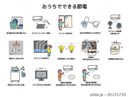 節電の方法 節電の方法 92151730