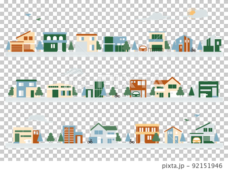 Simple house icon and sky Simple house icon and sky 92151946