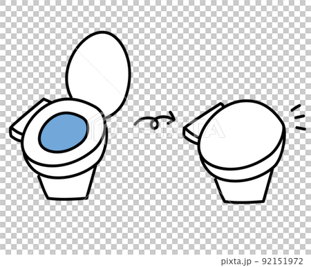 Close the lid of the warm water washing toilet seat 92151972