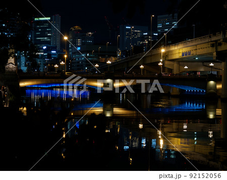 なにわ橋の夜景 なにわ橋の夜景 92152056