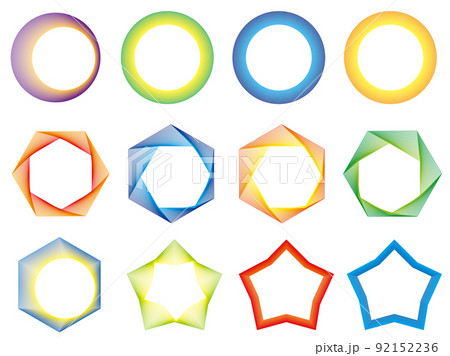 フレーム,枠,カラフル,広告,チラシ フレーム,枠,カラフル,広告,チラシ 92152236