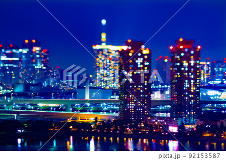 ミニチュア風の首都高速 ミニチュア風の首都高速 92153587