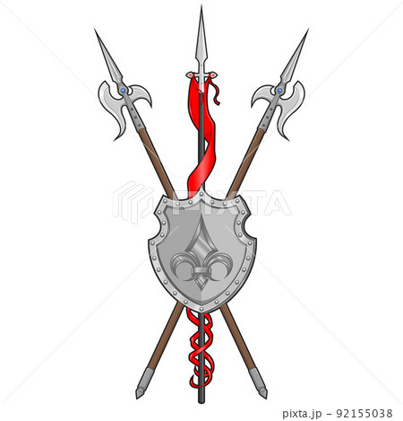 Illustration Medieval Coat of Armsのイラスト素材 [92155038] - PIXTA