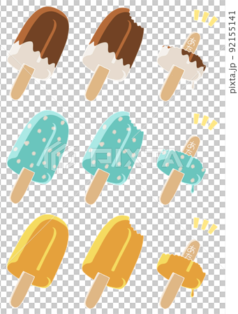 Ice with winning lottery No. 7 White line 92155141