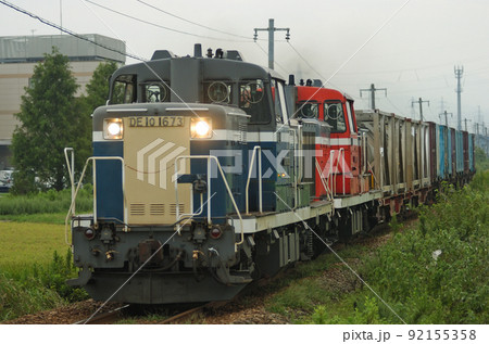 高山本線　速星ー西富山　JR貨物　DE10-1673+DE10-1687（東新潟） 92155358