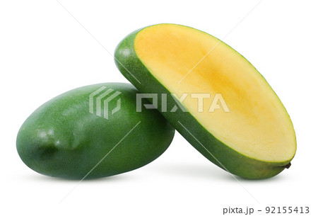 Sweet Mango fruit isolated on white background Sweet Mango fruit isolated on white background 92155413
