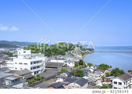 杵築市街地と杵築城 92156145