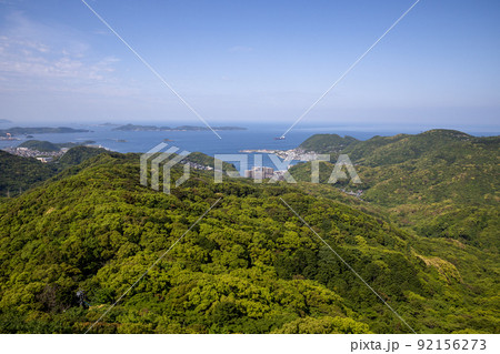 稲佐山から見渡す風景(長崎県長崎市) 稲佐山から見渡す風景(長崎県長崎市) 92156273
