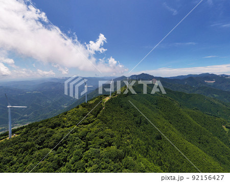 風の里公園(高知県津野町)の地域景観 風の里公園(高知県津野町)の地域景観 92156427