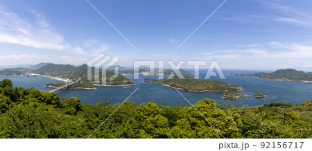 船折瀬戸(瀬戸内海)の海岸風景 船折瀬戸(瀬戸内海)の海岸風景 92156717
