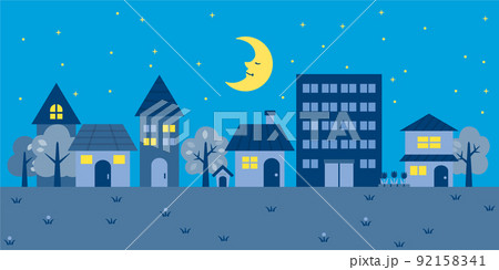 街の風景　夜 92158341