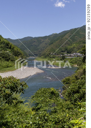 浅尾（あそお）沈下橋（高知県仁淀川） 92159299