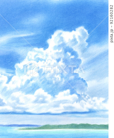 パステル画:空5 パステル画:空5 92160282