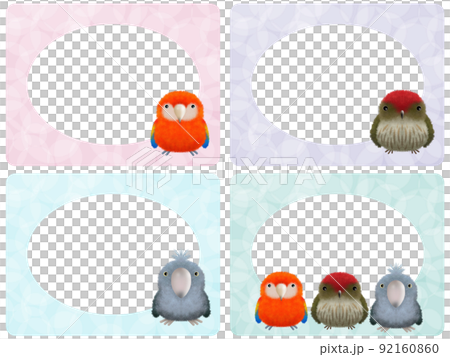 Fluffy bird frame C-5 92160860