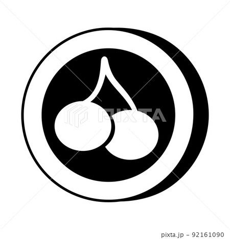 Icon Cherry Twins Casino Slot Machine shape. Gambling symbol, object. Vector illustration Icon Cherry Twins Casino Slot Machine shape. Gambling symbol, object. Vector illustration 92161090