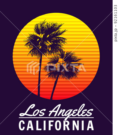 California, Los Angeles t-shirt design. T shirt print design with