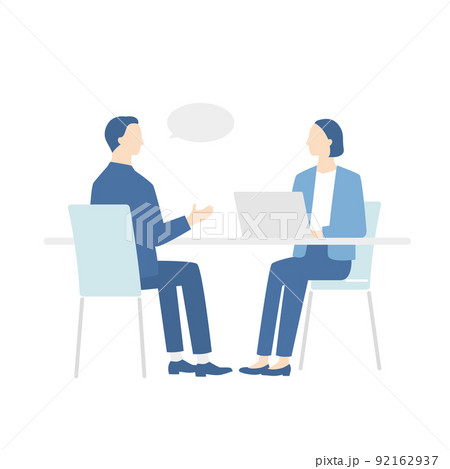 ミーティングをするビジネスパーソン 92162937