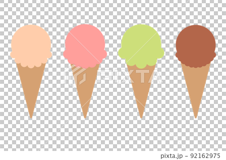 4 types of simple ice cream 4 types of simple ice cream 92162975