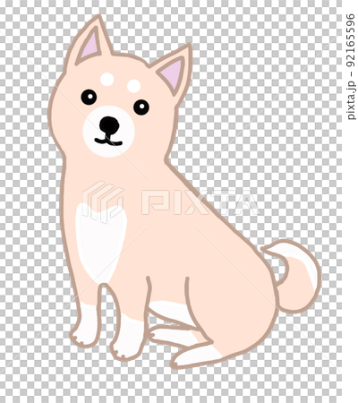 かわいい日本犬のイラスト 92165596