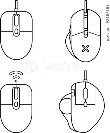 マウス4種（有線・無線・ゲーミング・トラックボール） 92167165