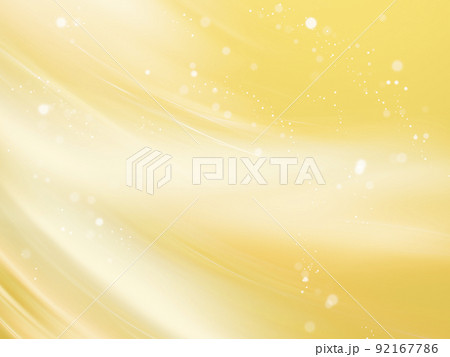 金色の背景に抽象的な光のライン 流動的なカーブ 金色の背景に抽象的な光のライン 流動的なカーブ 92167786