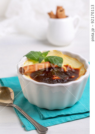 Traditional Turkish rice pudding. 92170113