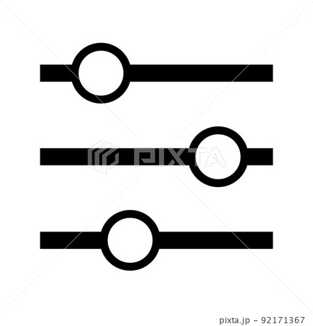 フィルタアイコン。音量調節。 92171367