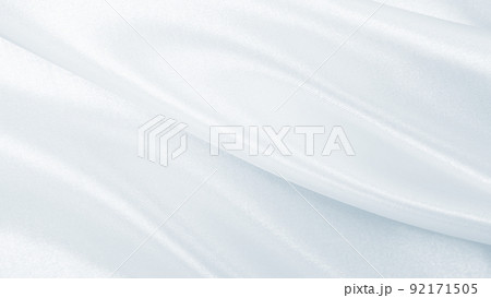 Smooth elegant grey silk or satin luxury cloth as wedding background. Luxurious background design 92171505