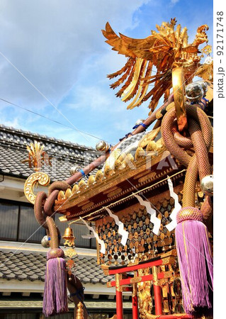 日光街道【粕壁宿】宿場町の夏祭り…24基の神輿が集う 92171748