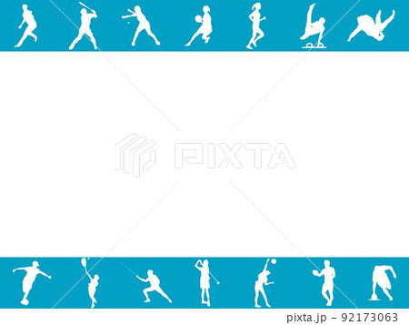 スポーツシルエットの帯（フレーム） 92173063