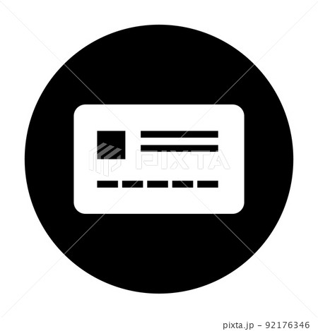 クレジットカード 丸型アイコン 92176346
