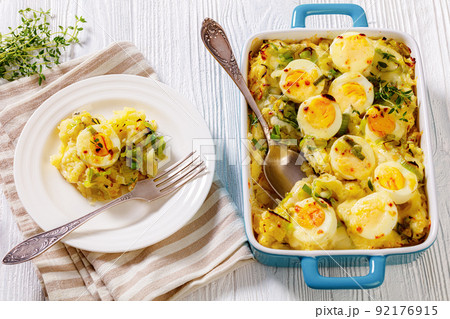 Welsh Anglesey Eggs, wyau ynys mon, top view 92176915