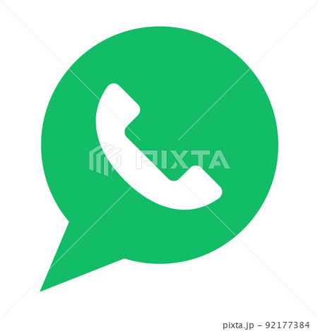 吹き出しと電話のアイコン 92177384